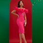 Off Shoulder Feather Trim Bandage Dress