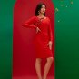 Round-neck Sequins Midi Bandage Dress
