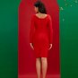 Round-neck Sequins Midi Bandage Dress