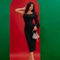 Feather Trim One Sleeve Bandage Dress