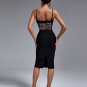 Lace Floral Bandage Backless Dress