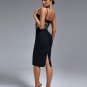 Lace Floral Bandage Backless Dress