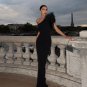 One Shoulder Sleeveless Feather Maxi Bandage Dress