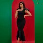 Off Shoulder Fishtail Bandage Dress
