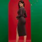 Double Rings Bandage Midi Dress