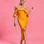 Elegant Off Shoulder Slit Bandage Dress