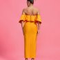 Elegant Off Shoulder Slit Bandage Dress