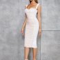 Strappy Sleeveless Mesh Maxi Bandage Dress