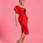One Shoulder Sequins Midi Bandage Dress