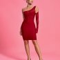 Open Back Mesh Cutout Bandage Dress
