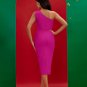 Asymmetric Midi Bandage Dress