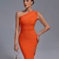 One Shoulder Basic Bandage Dress