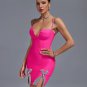 Strappy Diamonds Bandage Mini Dress