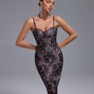 Sexy Lace Strappy Midi Bandage Dress