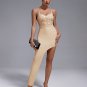 Strappy Asymmetric Bandage Lace Dress
