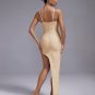 Strappy Asymmetric Bandage Lace Dress