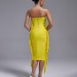 Strapless Fringe Midi Bandage Dress