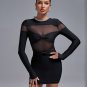 Rhinestone Neck-Ring Sexy Bandage Mini Dress