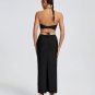Gold Chain Waist Cutout Bandage Dress