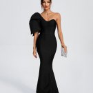 One Shoulder Bowknot Bandage Mermaid Dress