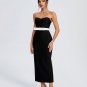 Strapless Bow-Detail Bandage Long Dress