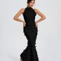 Theatrical Fitted Backless Maxi Bandage Dress