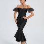 Off Shoulder Fishtail Bandage Dress