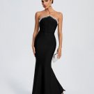 Pearl Trim Bandage Mermaid Prom Dress
