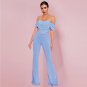 Off Shoulder Short Sleeve Frill Bodycon Set