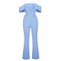 Off Shoulder Short Sleeve Frill Bodycon Set