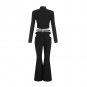 High Neck Long Sleeve Cut Out Bandage Set