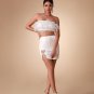 White Feather Bodycon Set
