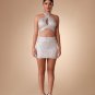Halter Hollow out Sequin Two Piece Set