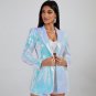 Metallic Sequin Blazer and Short Pants Set