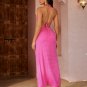 Halter Top and High Split Skirt Rhinestone Set