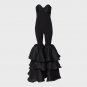 Strapless Bell Bottoms Bandage Jumpsuit