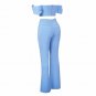 Off Shoulder Short Sleeve Frill Bodycon Set