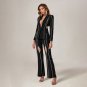 Cut-out Diamonds Decorated Suit