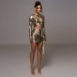 Long Sleeve Cut Out Mini Set