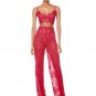 Strappy Sleeveless Lace Bodycon Set