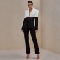 V Neck Long Sleeve Mesh Bodycon Suit