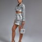 Sequin Blazer and Mini Skirt Set