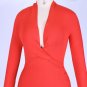 V Neck Long Sleeve Mini Bandage Dress