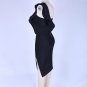 One Shoulder Sleeveless Frill Over Knee Bandage Dress