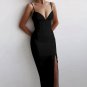 Strappy Sleeveless Slit Midi Bandage Dress