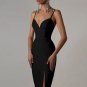 Strappy Sleeveless Slit Midi Bandage Dress