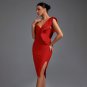 One Shoulder Sleeveless Frill Over Knee Bandage Dress