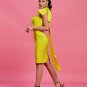 Bowknot Asymmetrical Sleeveless Bandage Dress
