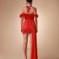 Feather Strap Corset Draping Dress