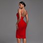 Strappy Sleeveless Plain Midi Bandage Dress